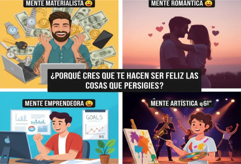 ¿Te has preguntado porqué crees que te hacen ser feliz las cosas que persigues?