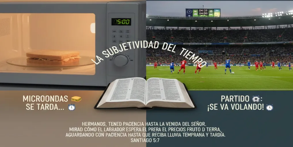 ¿Qué dura más: los 5 minutos del microondas, o 5 minutos en un partido?